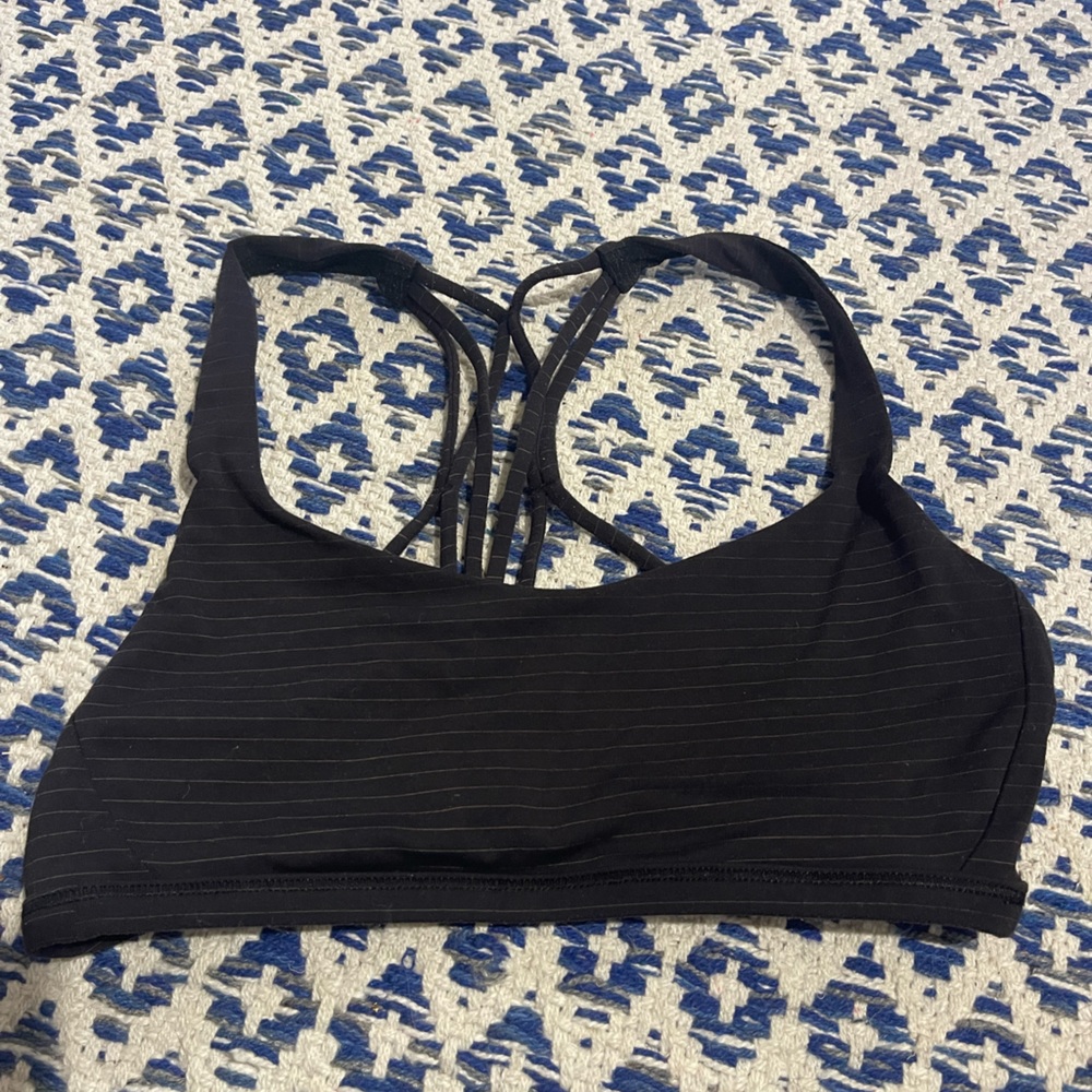 Black Strappy Women's Bralette - Comfortable Everyday Support